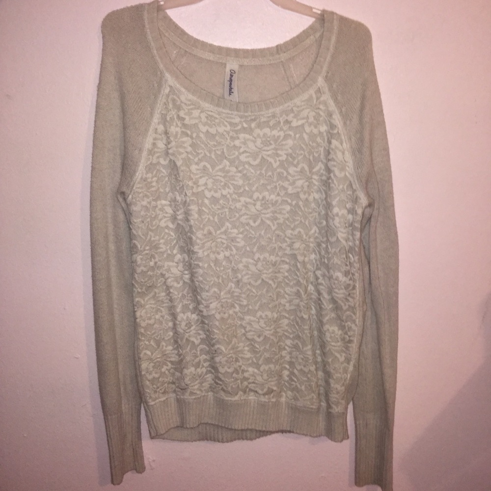 Lace sweater from Aeropostale!